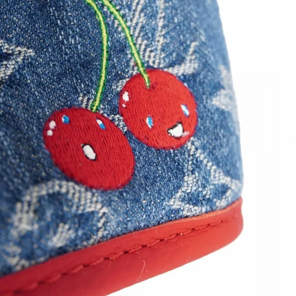 Louis Vuitton Denim Cherry Neverfull Inside Out BB LV x TM Murakami 2025 New